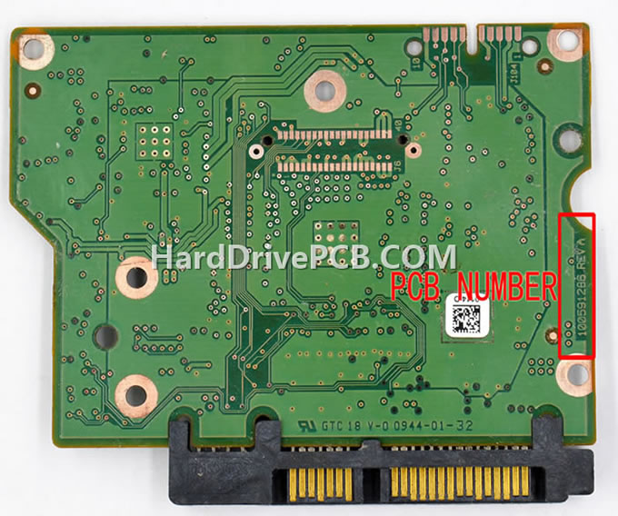 (image for) Seagate ST2000DL001 PCB 100591286 - Click Image to Close