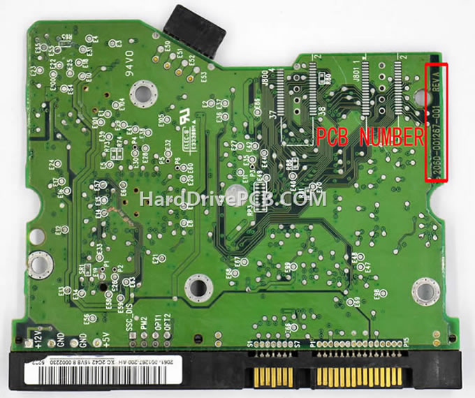 (image for) WD WD2500JS PCB 2060-001267-001 - Click Image to Close