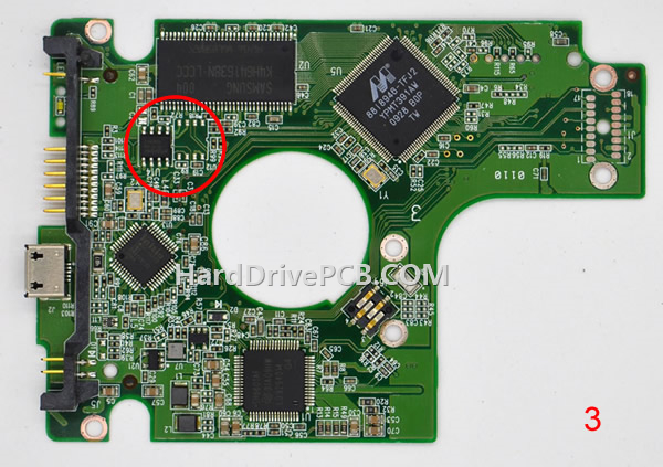 (image for) WD WD10TMVV PCB 2060-701675-004