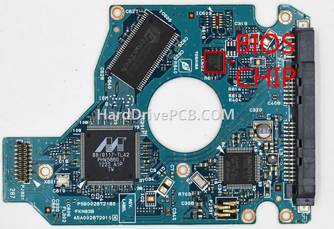 (image for) G002872A Toshiba PCB - Click Image to Close